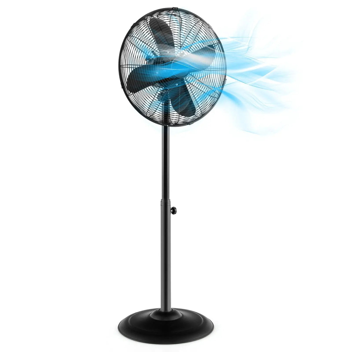 16 Inch Pedestal Standing Fan Oscillating Pedestal Fan with 3 Speeds and Adjustable Height, photo 9 of 10