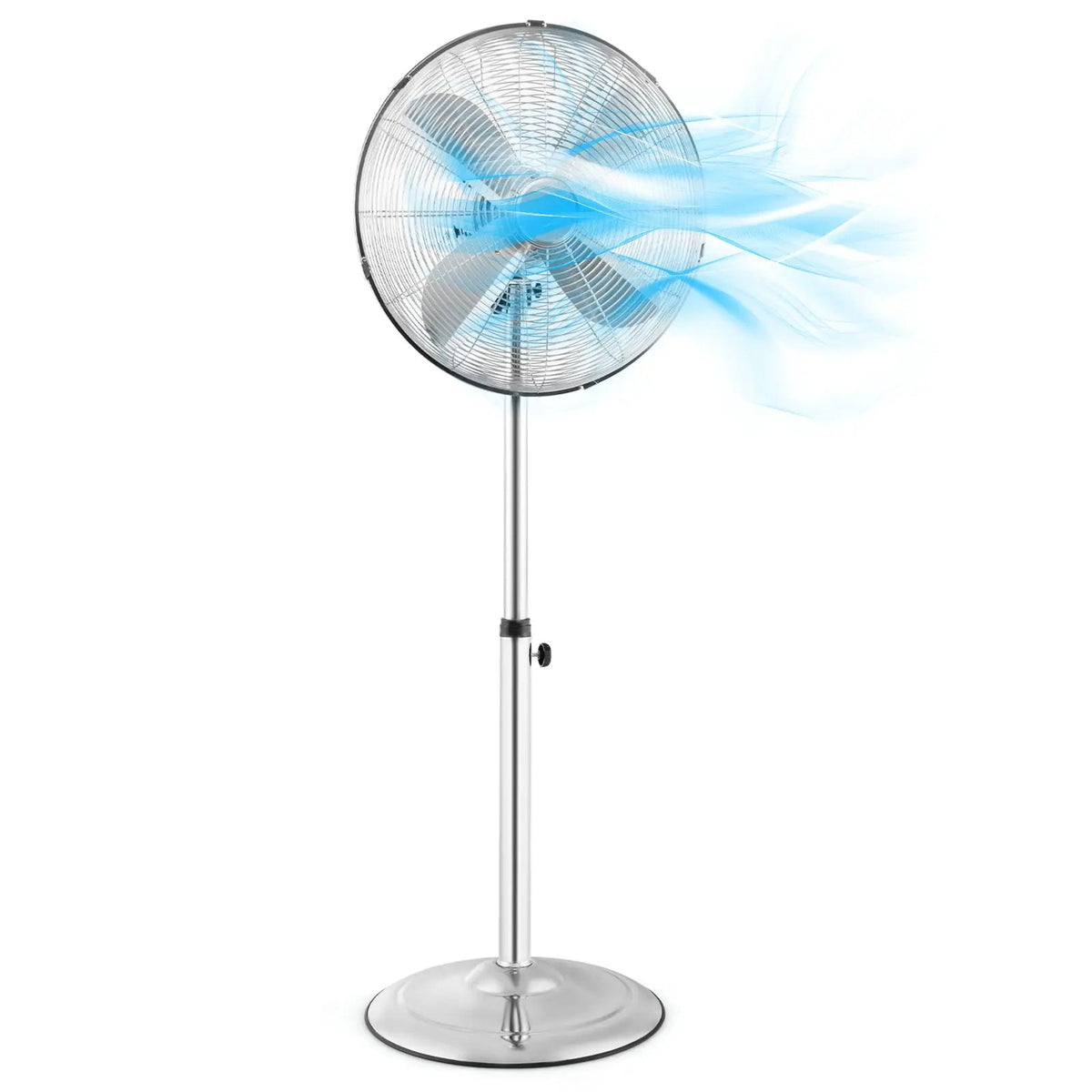 16 Inch Pedestal Standing Fan Oscillating Pedestal Fan with 3 Speeds and Adjustable Height, photo 3 of 10