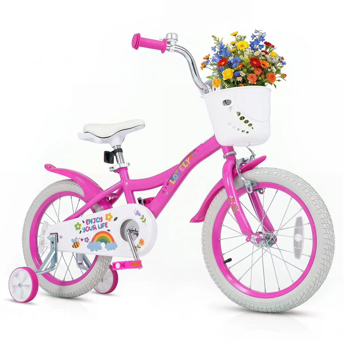 Girls Bike 12-18 Inch with Training Wheels and Basket, photo 19 of 32