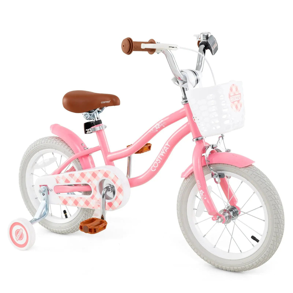 14 Inch Kids Bike with Training Wheels and Basket for Boys Girls 3-5 Years Old-14 inches, photo 10 of 11