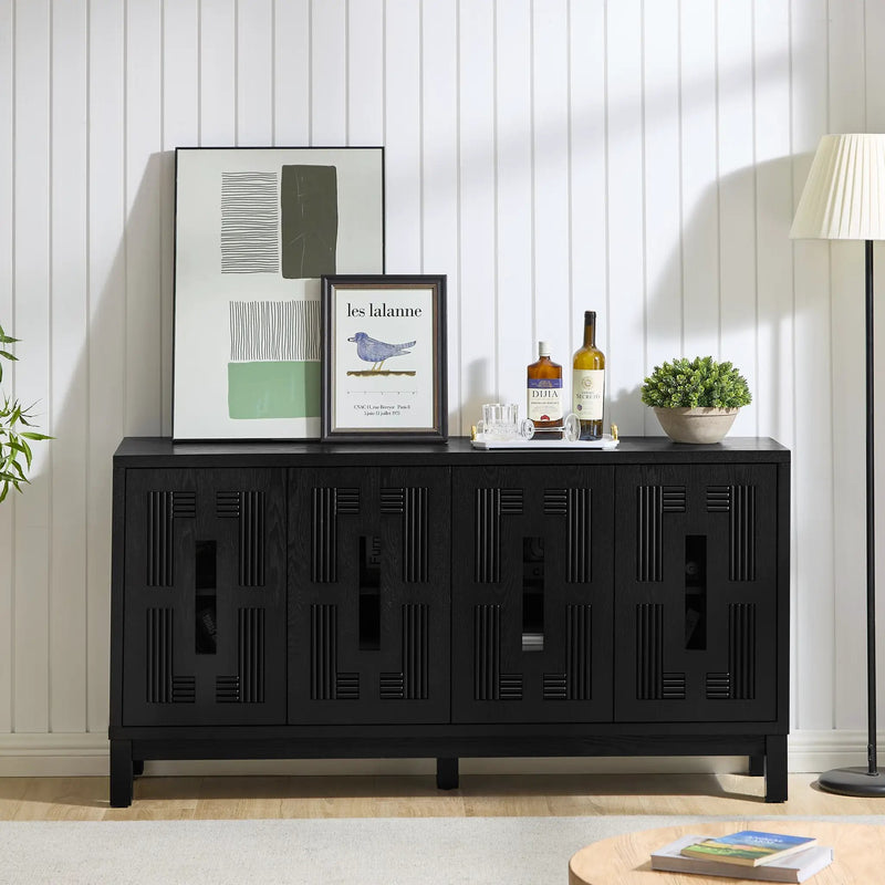 60.7" Mid Century Modern Sideboard Buffet Cabinet by HouseOfZazla