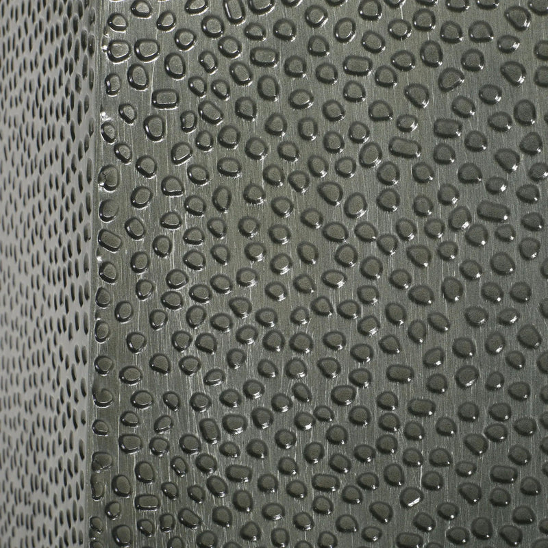 Modern Hammered Iron Geometric End Table by HouseOfZazla
