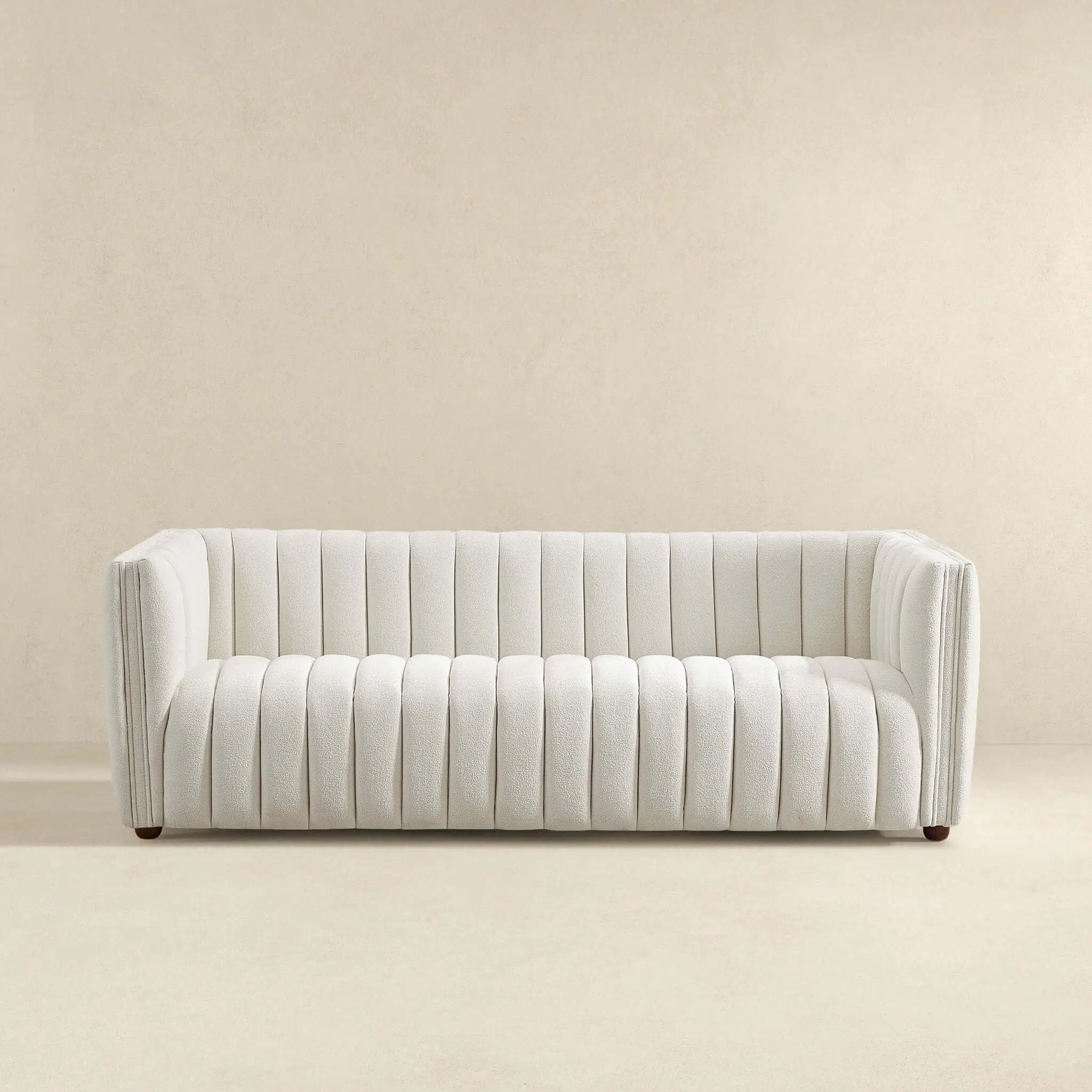April - Mid-Century Modern Luxury Tight Back Boucle Couch by Unique Piece Furniture