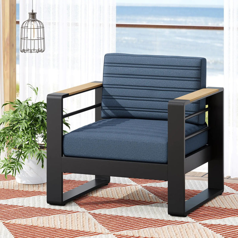 Giovanna Club Chair Set With Aluminum Frame by HouseOfZazla