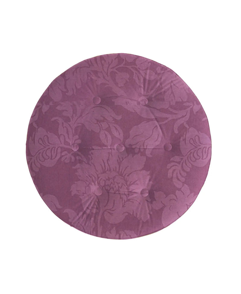 Yolanda - Luxurious Upholstery Round Upholstered Accent Ottoman by Unique Piece Furniture