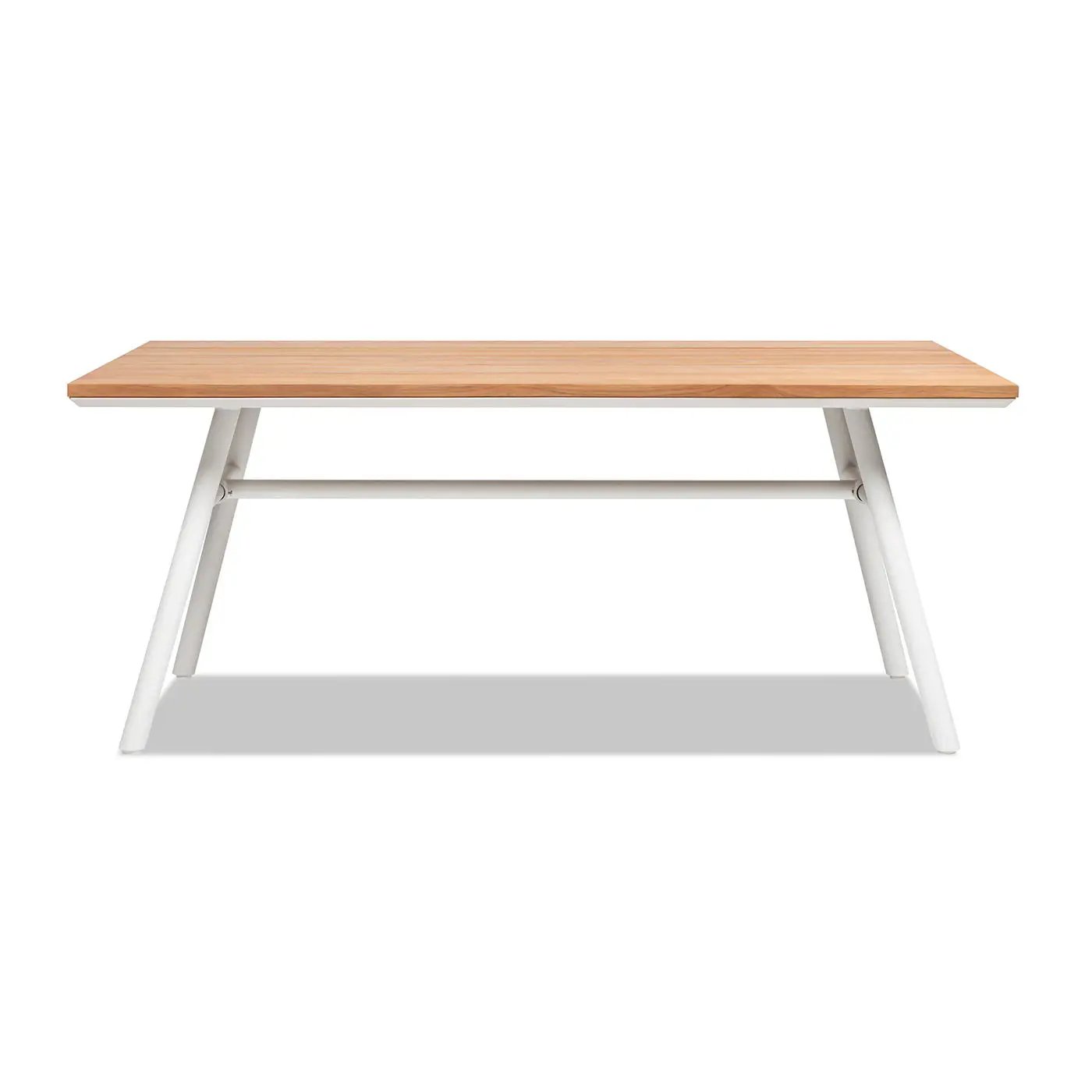 Maiden - 6 Seater Patio Dining Table - Natural Teak by HouseOfZazla