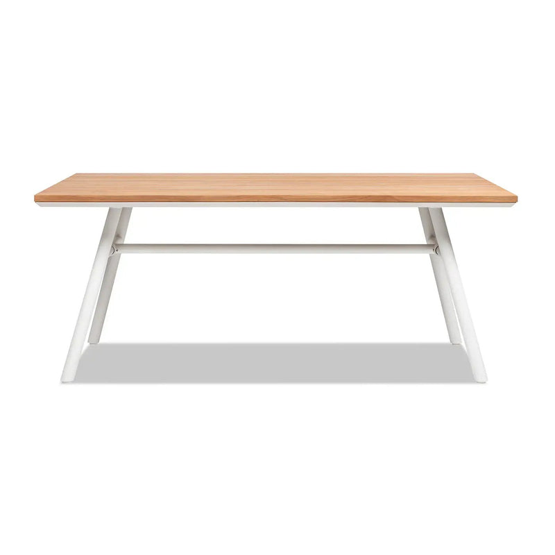 Maiden - 6 Seater Patio Dining Table - Natural Teak by HouseOfZazla
