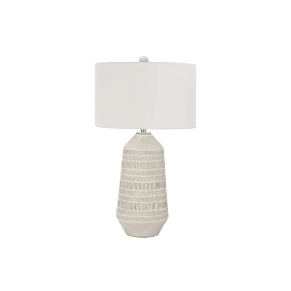 Contemporary Lighting, Table Lamp, Ceramic - Cream