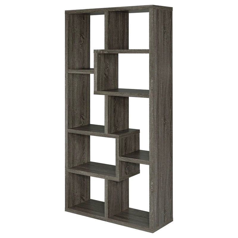 8 Shelf Geometric Bookcase