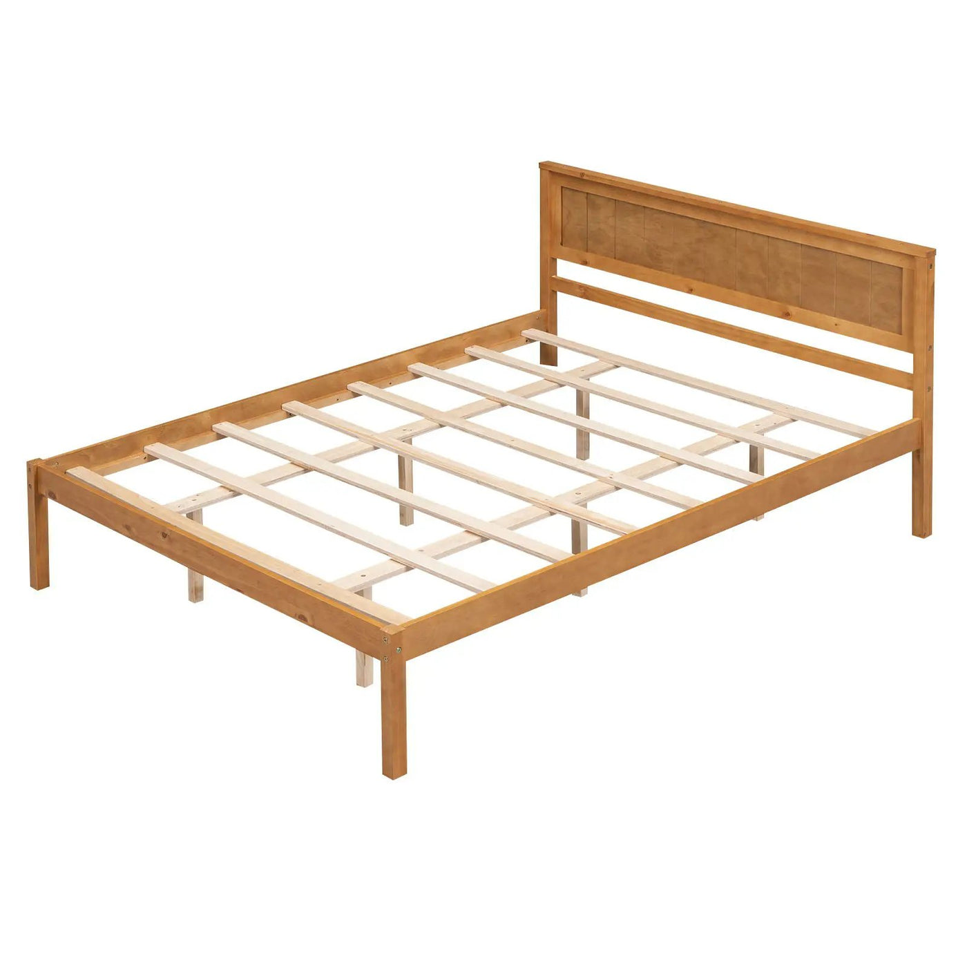 Platform Bed Frame With Headboard by HouseOfZazla