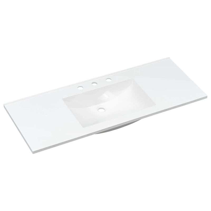 48" Composite Bathroom Vanity Top with Integrated Basin by HouseOfZazla