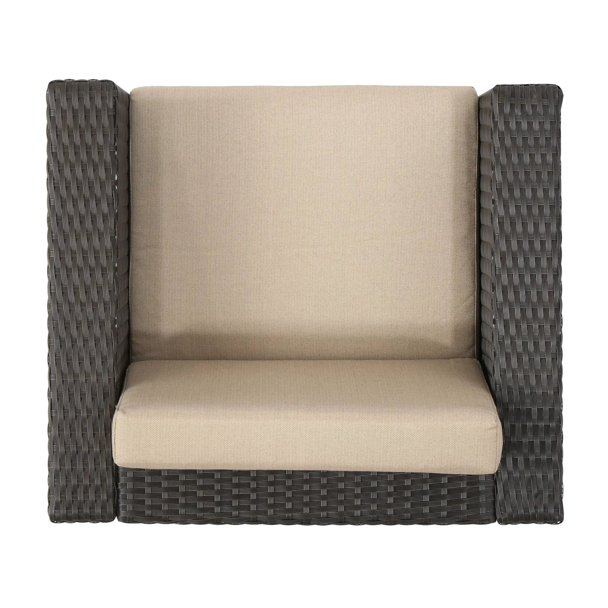 Stylish Outdoor Club Chair With Weather Resistant Cushions by HouseOfZazla