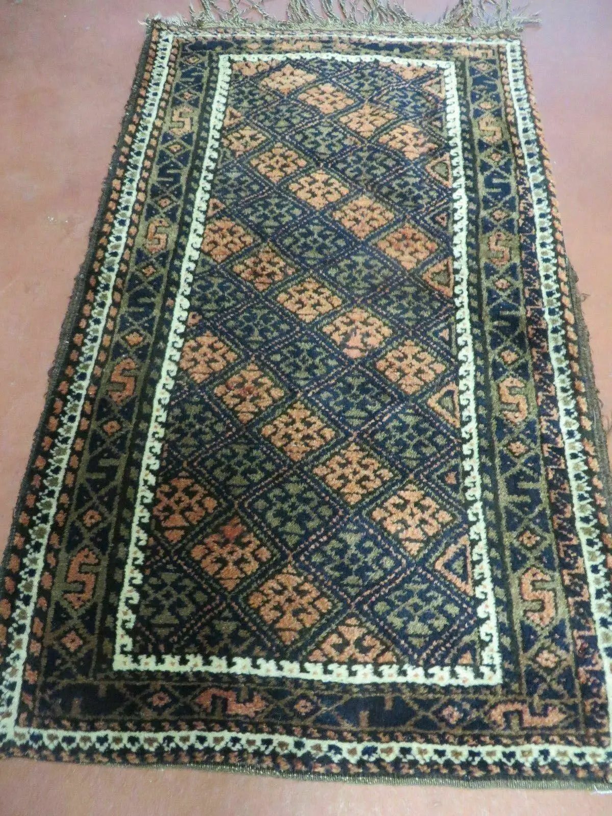 2' X 3' Antique Handmade Pakistani Bokhara Turkoman Balouchi Wool Rug Mat Nice by Jewel Rugs