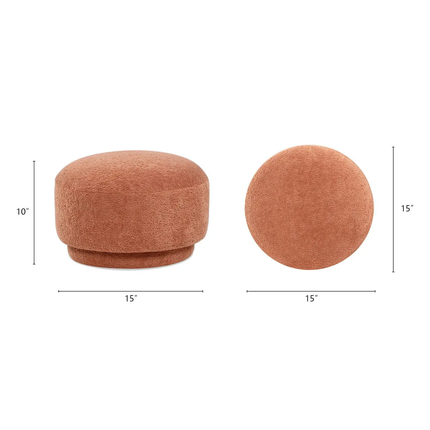 Fuji - Mushroom Footstool Ottoman by Unique Piece Furniture