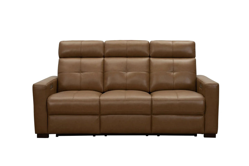 Cara - Sofa With Power Recline, Power Headrest And Power Lumbar - Light Brown by Unique Piece Furniture