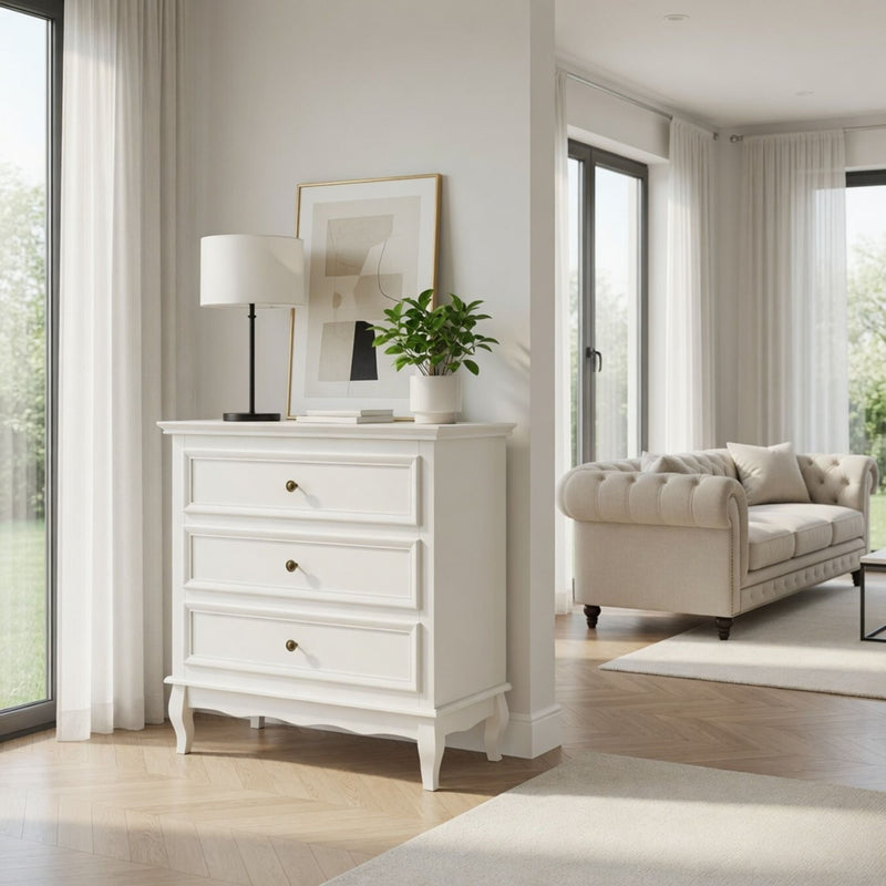 3 Drawer Dresser - White by HouseOfZazla