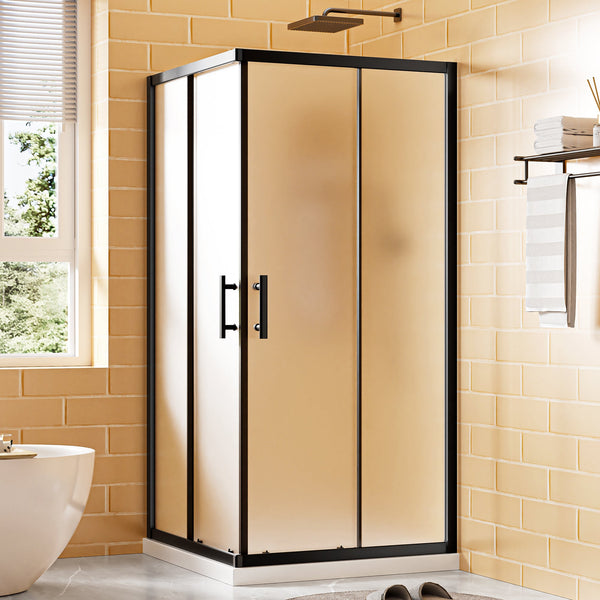 36" D x 36" W x 72" H Corner Shower Enclosure