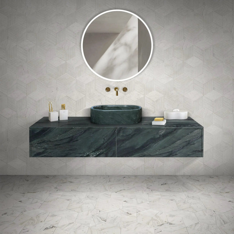 Bathroom Vessel Sink, Semi Polished Surface by HouseOfZazla