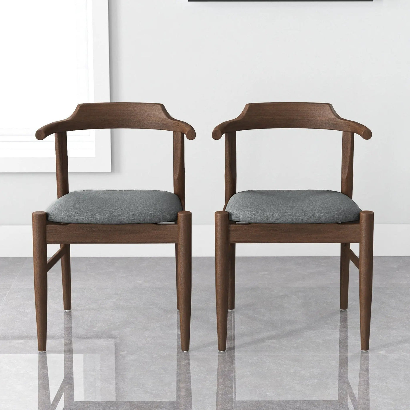Leon - Mid-Century Modern Dining Chair (Set of 2) by HouseOfZazla