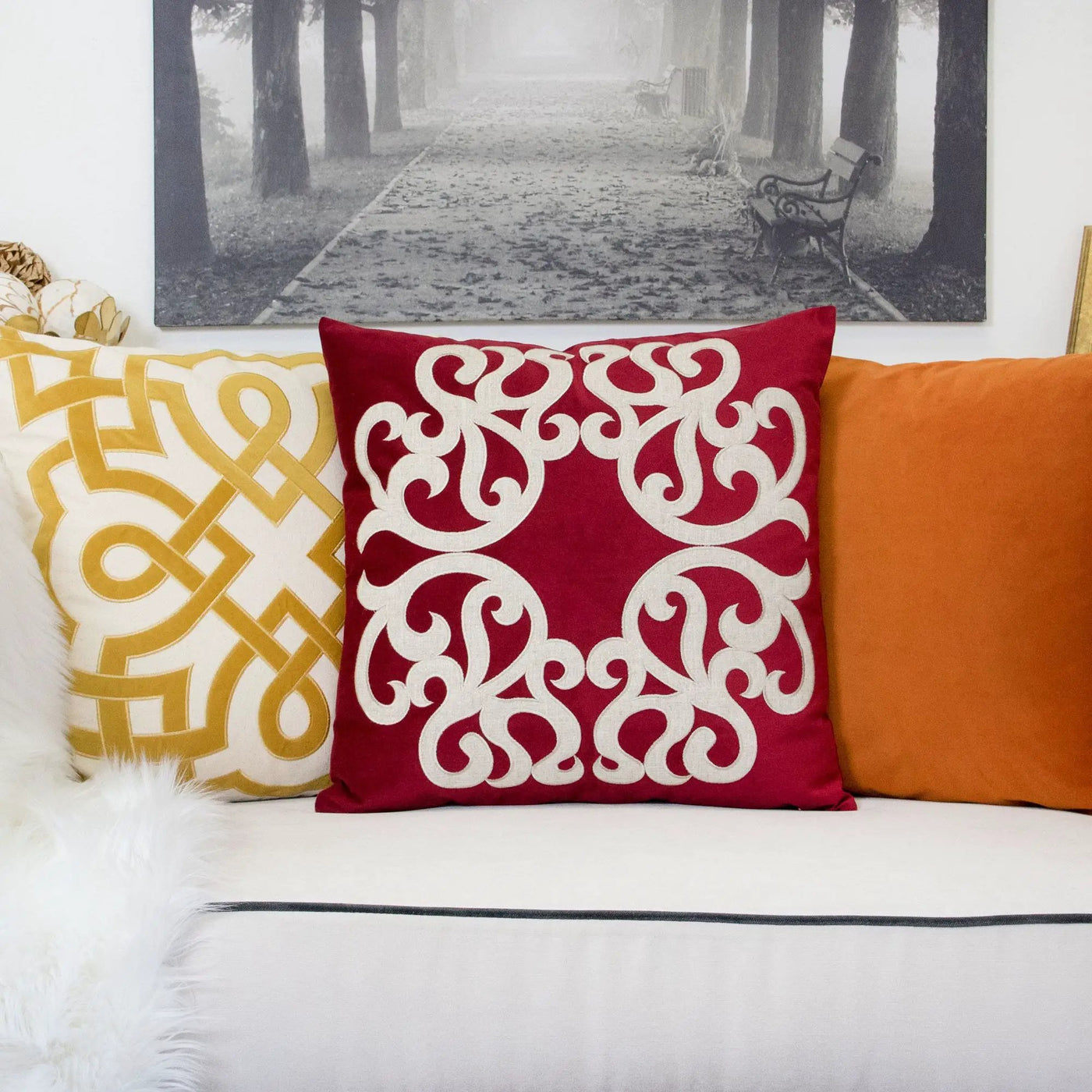 Dora - Pillow Cover With Matching Back by Unique Piece Furniture