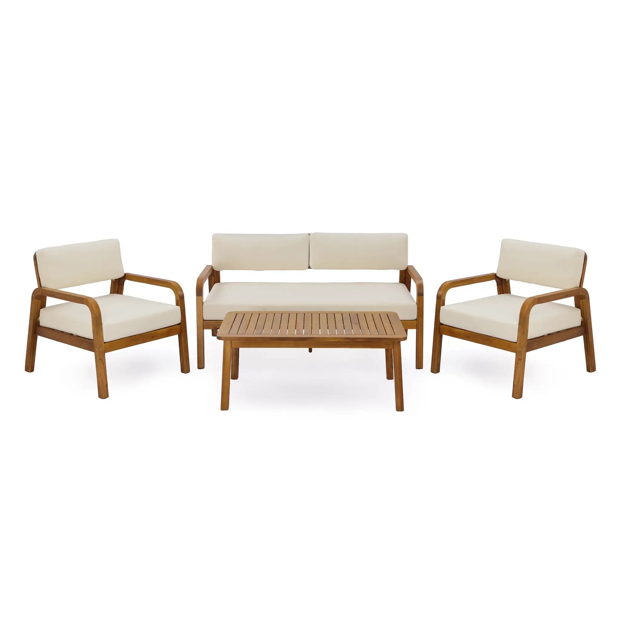 4-Pieces Outdoor Sofa Set with Cushions by HouseOfZazla