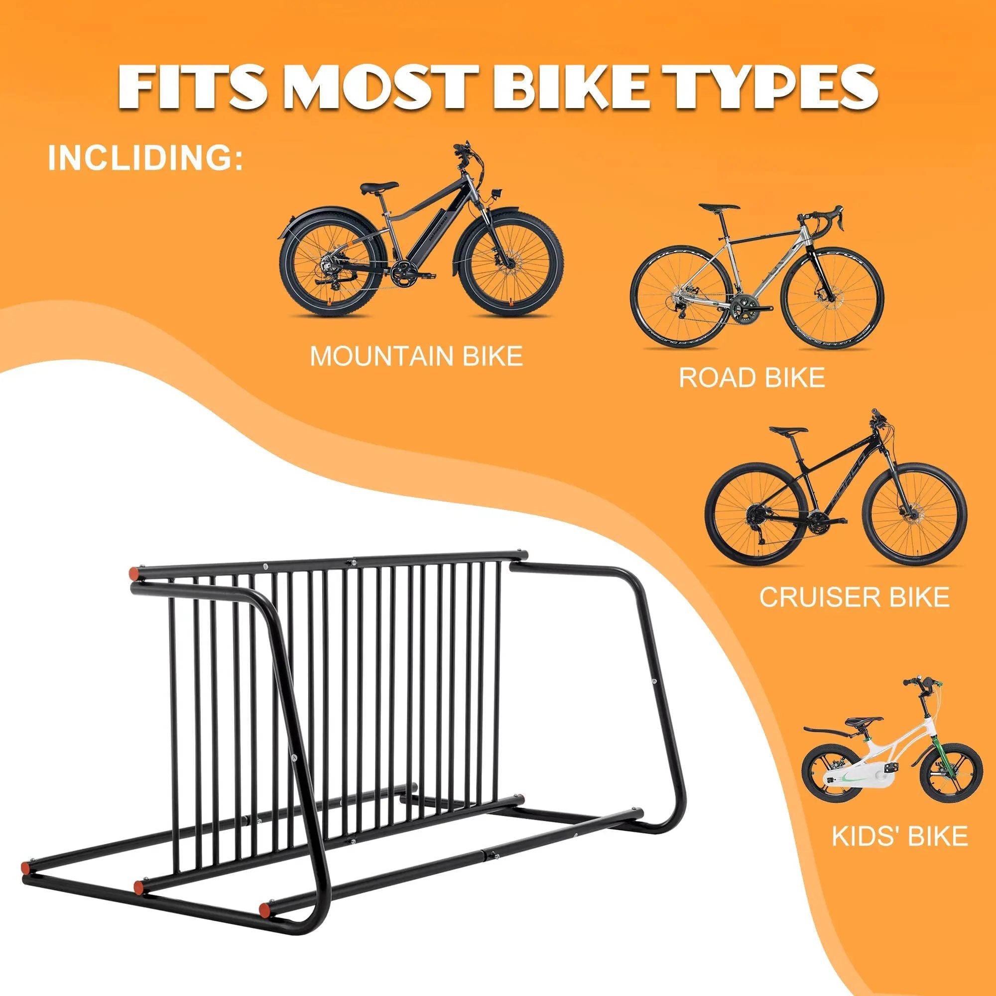 10-Bike Floor Bike Rack by HouseOfZazla