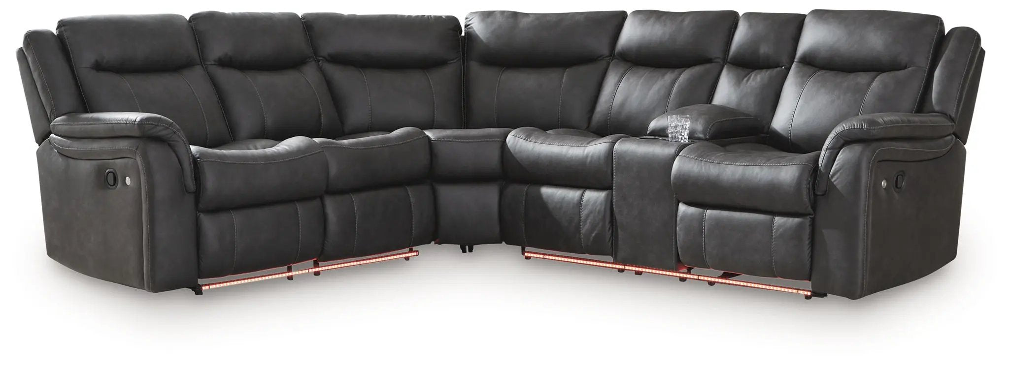 Sultan Meadow - 2-Piece Reclining Sectional - Carbon by Unique Piece Furniture
