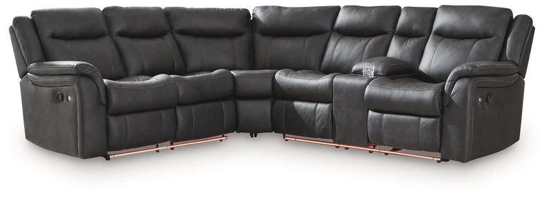 Sultan Meadow - 2-Piece Reclining Sectional - Carbon by Unique Piece Furniture