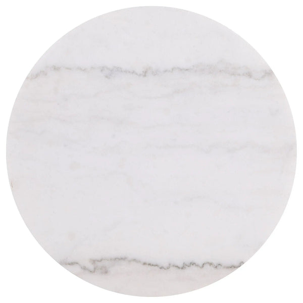 Jason 3-piece Round White Marble Coffee Table Set Greige, photo 2 of 7