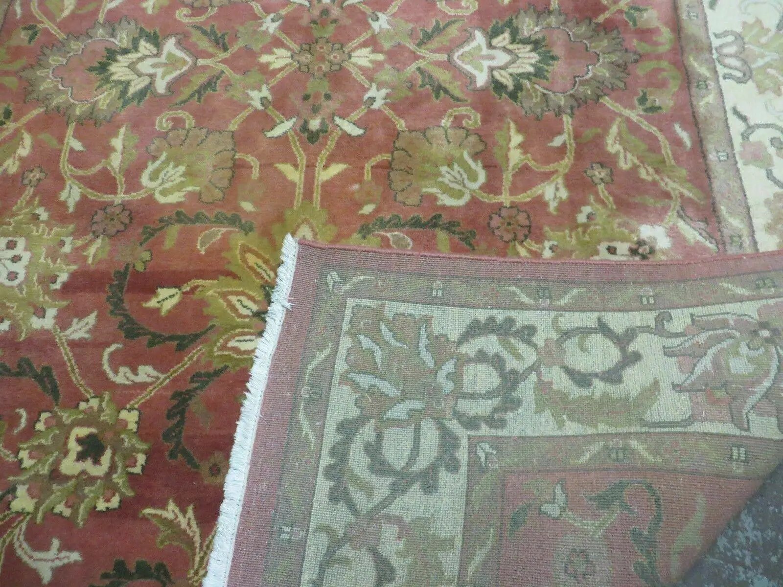 6' X 9' Vintage Handmade Indian Floral Oriental Wool Rug Veg Dyes Nice by Jewel Rugs