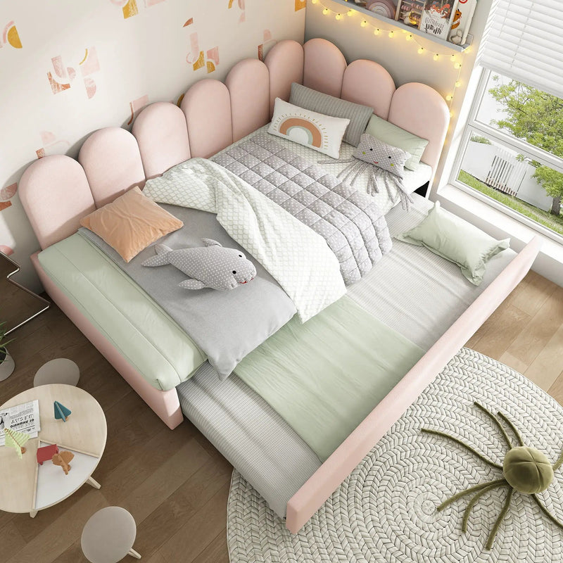 Upholstered Daybed With Metal Slatted Base by HouseOfZazla