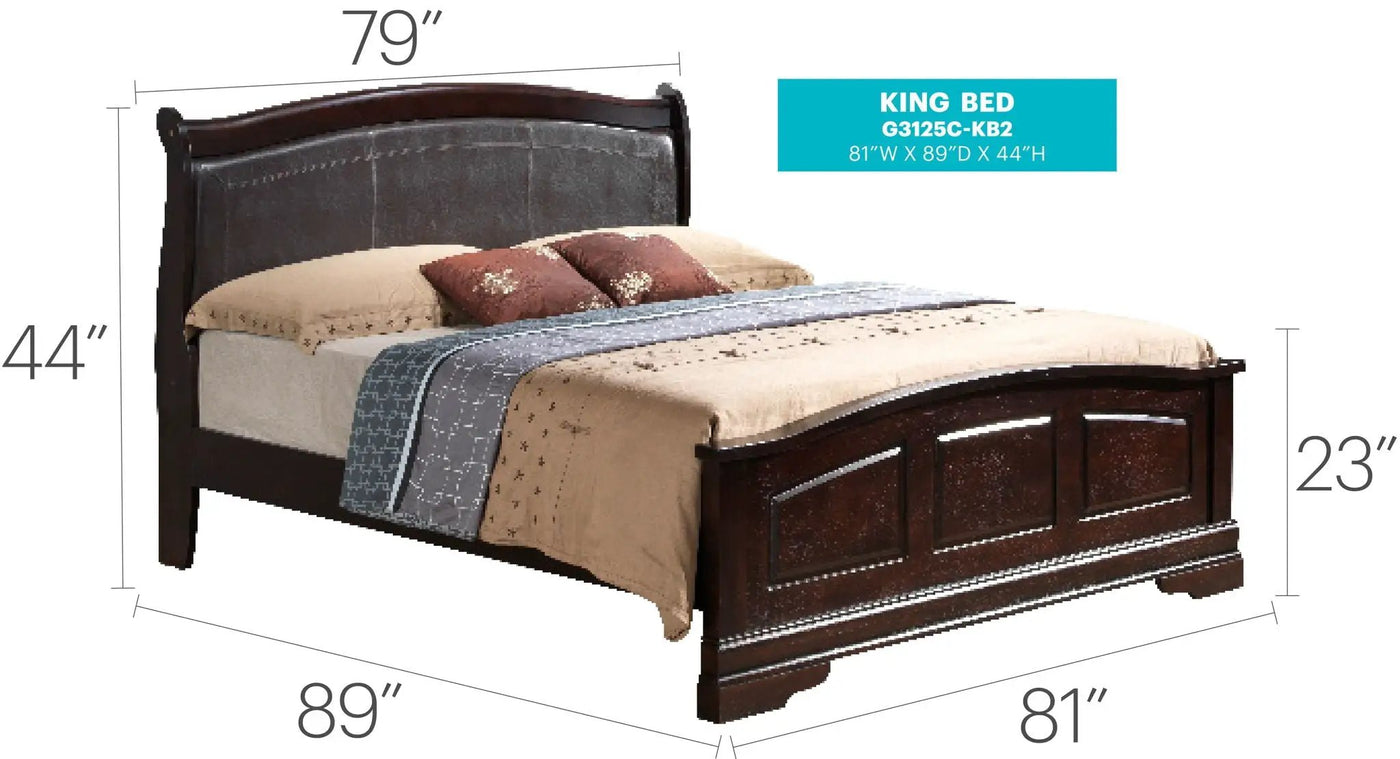 Panel Sleigh Bed Elegantly Crafted by HouseOfZazla