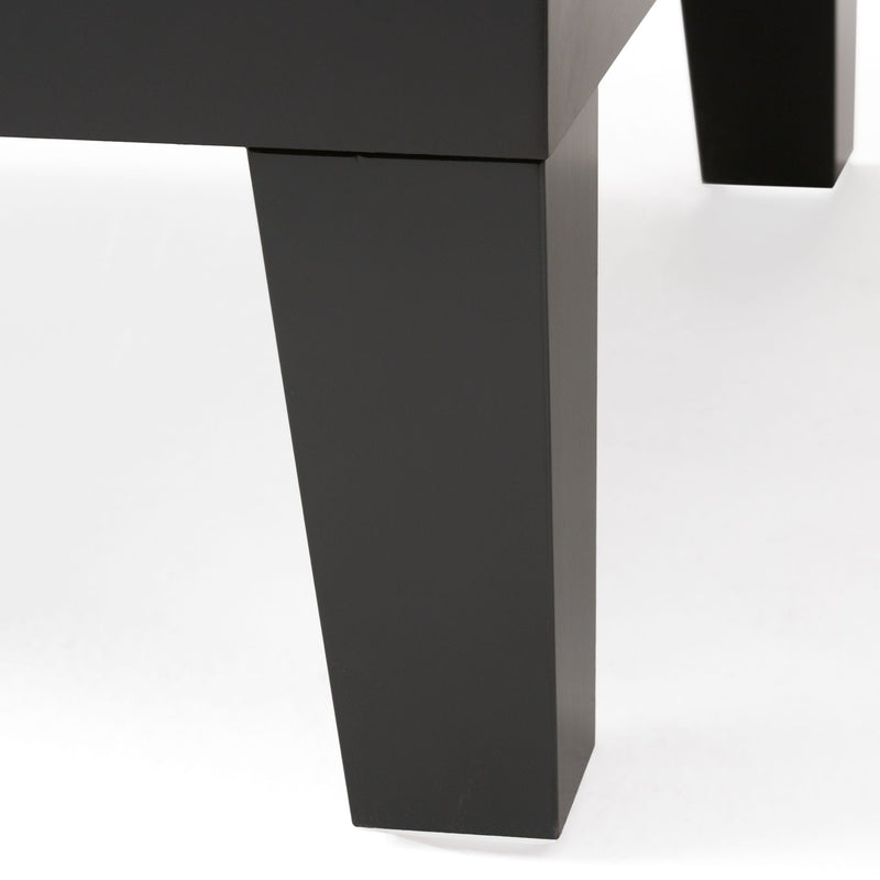 Chatham Ottoman With Drawer Leather Storage Solution - Dark Coffee by HouseOfZazla