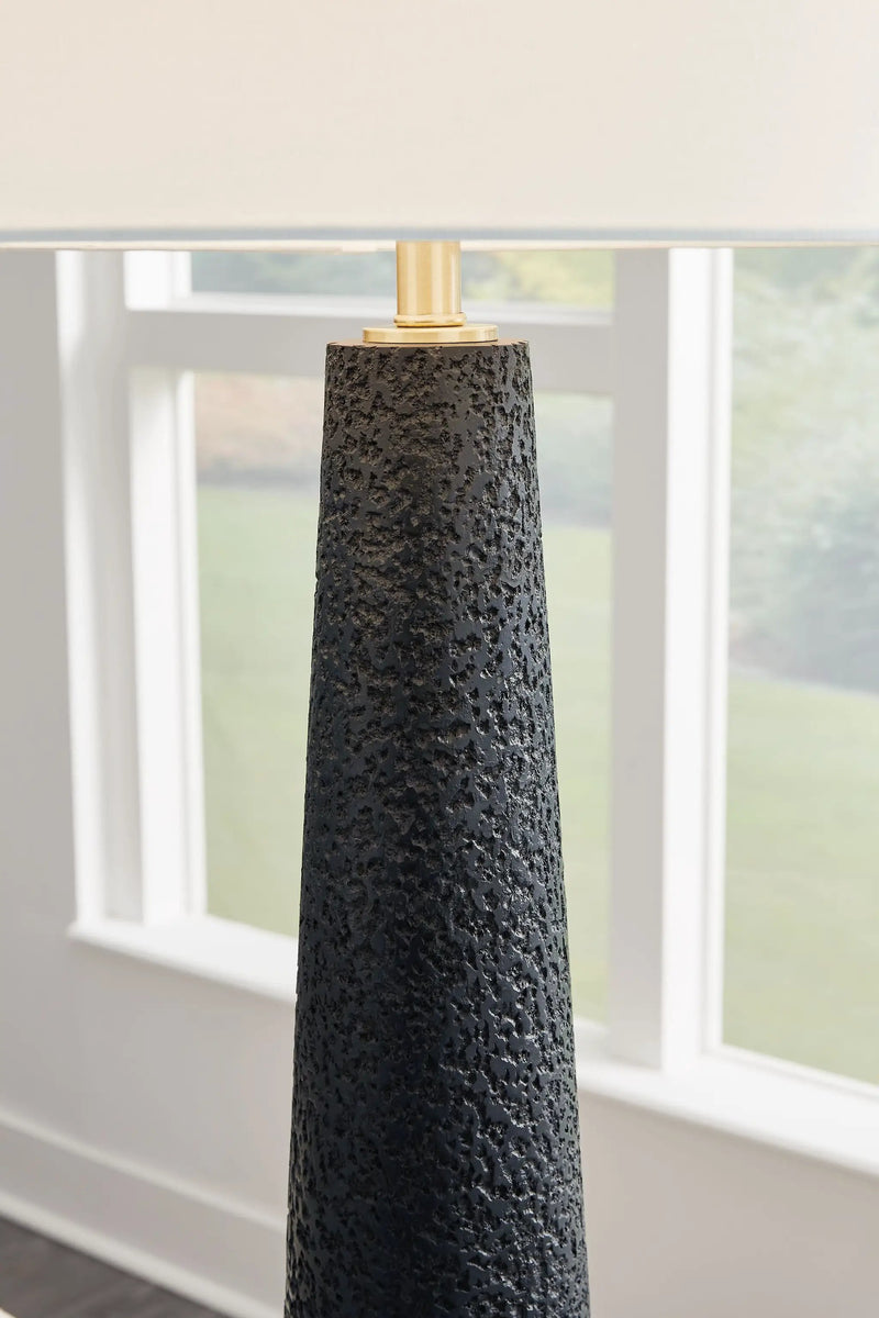 Hallburg - Poly Floor Lamp - Black by Unique Piece Furniture
