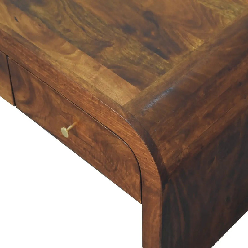 Darcy - Coffee Table, 2 Drawer - Chestnut by HouseOfZazla
