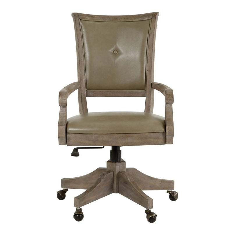 Lancaster - Fully Upholstered Swivel Chair - Dove Tail Gray by Unique Piece Furniture