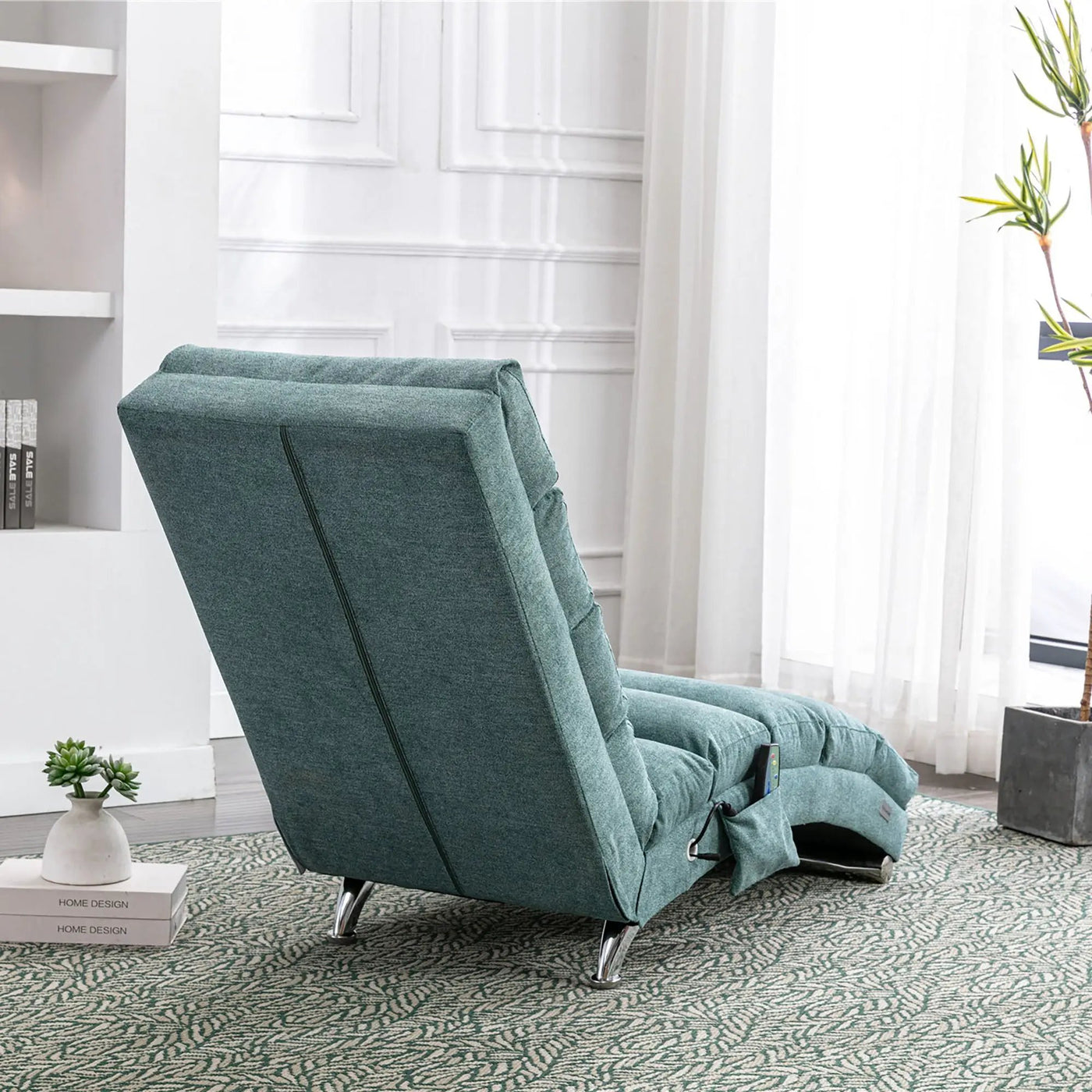 Massage Chaise Lounge Indoor With Remote Control, Ergonomic Electric Massage Lounger by Unique Piece Furniture