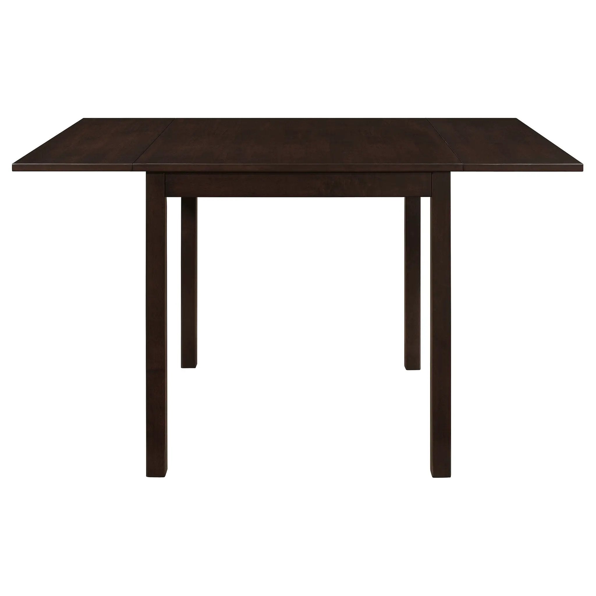 Dining Table With Drop Extension Leaf Table With Foldable Ends For Compact Spaces - Brown by HouseOfZazla