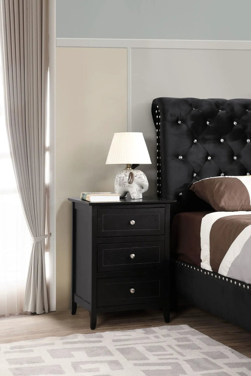 Daniel - 3 Drawer Nightstand by HouseOfZazla