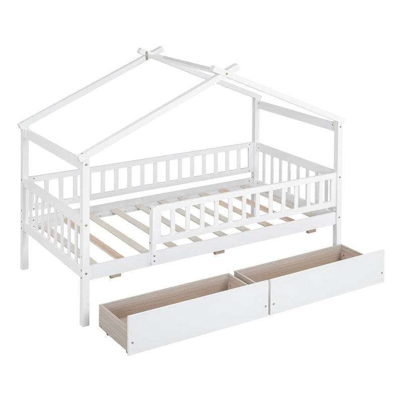 House Bed With 2 Drawers by HouseOfZazla
