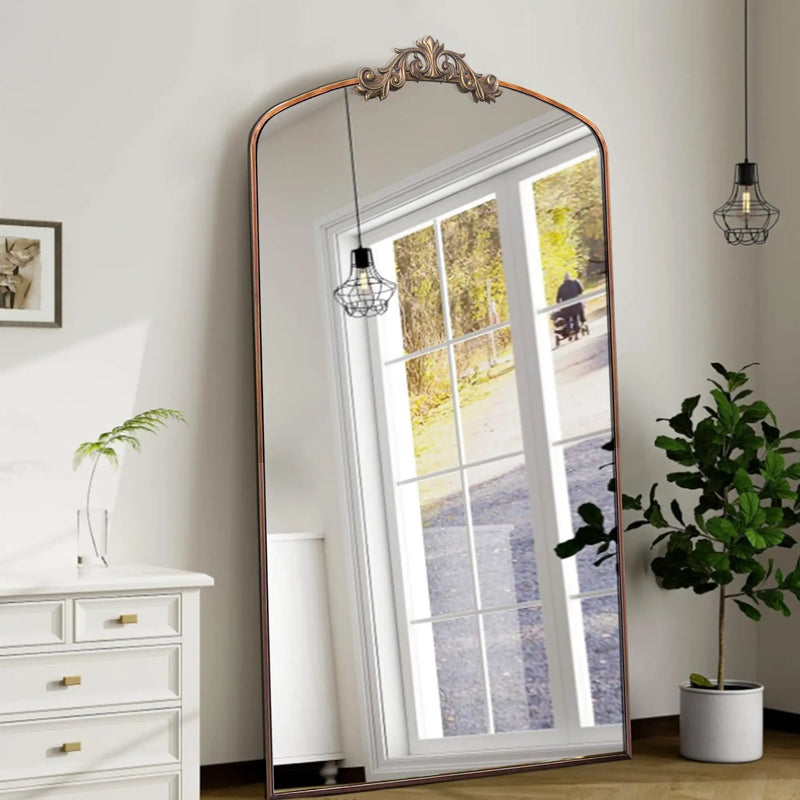 Vintage Ornate Arched Full Length Mirror by HouseOfZazla