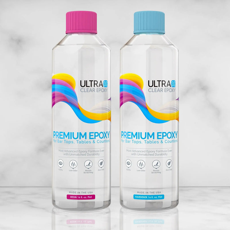 Bar Top and Table Top Clear Epoxy Resin 1 Quart by UltraClear Epoxy