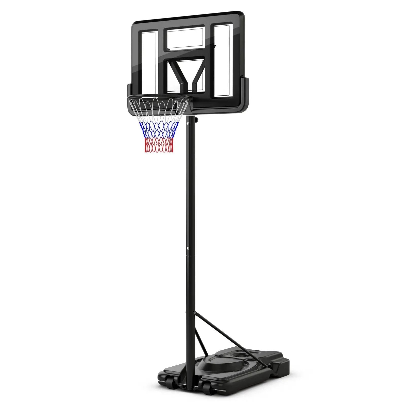 Portable Basketball Hoop with 9-Position Adjustable Height by DirectDeals