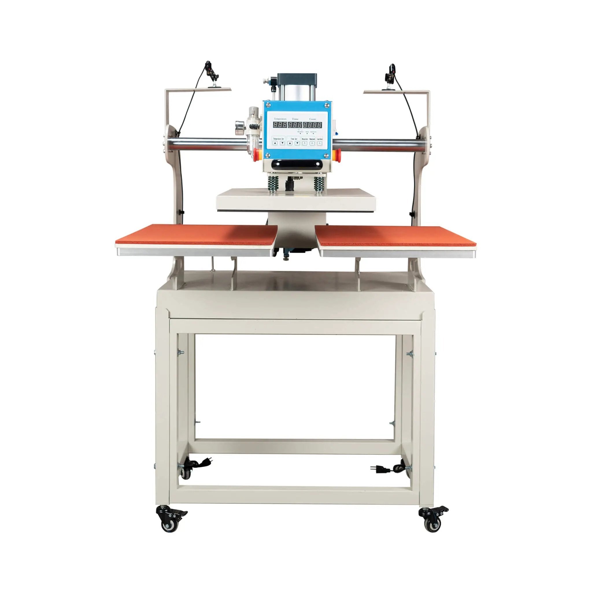 [16X24-Inch] Pneumatic Up Sliding Dual Platen Heat Press Machine With Infrared Positioning (SAK75382) by SAKSBY WHOLESALE