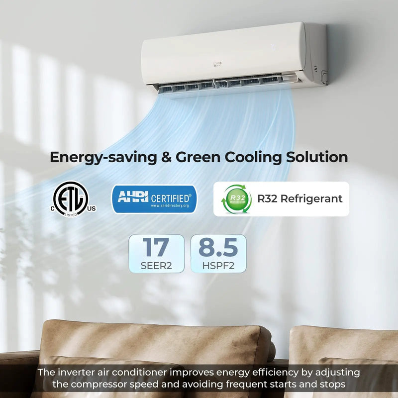 17000 BTU 208/230V Mini Split Air Conditioner and Heater Pump System by DirectDeals