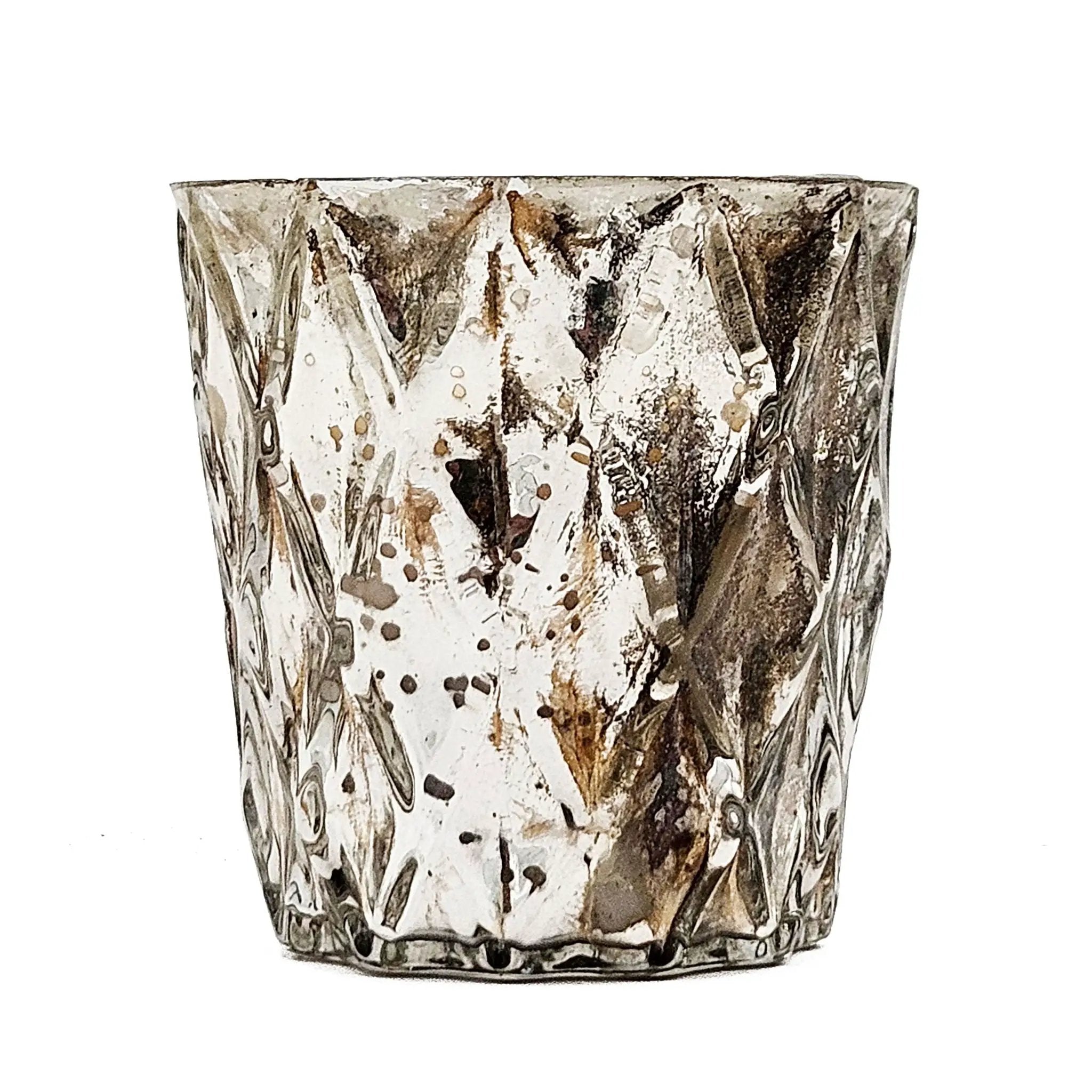 Scented Soy Wax Candle (Set of 4) - Silver by Unique Piece Furniture
