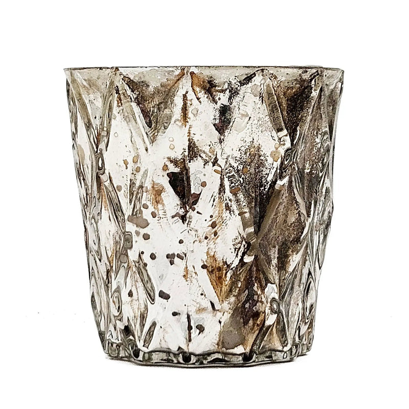 Scented Soy Wax Candle (Set of 4) - Silver by Unique Piece Furniture