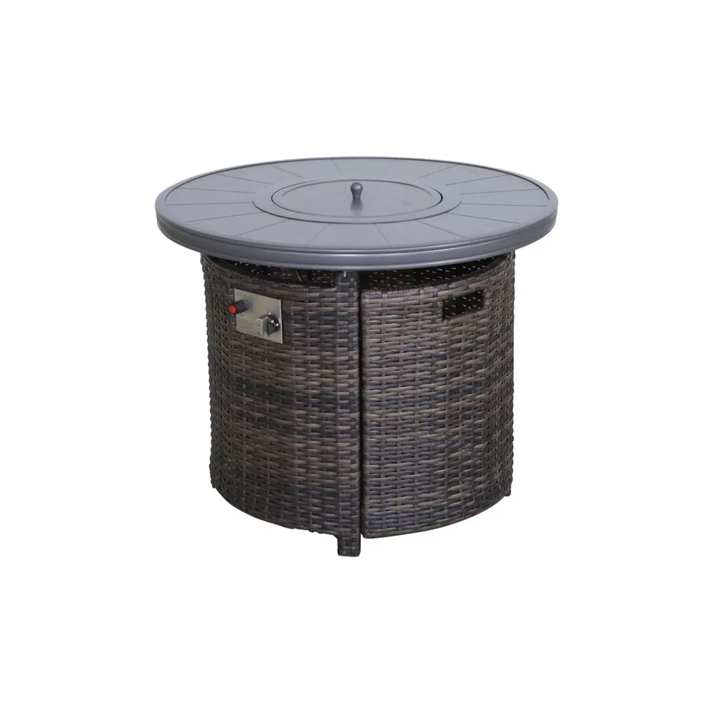 Wicker Outdoor Lounge Set With Cushions And Fire Pit by HouseOfZazla