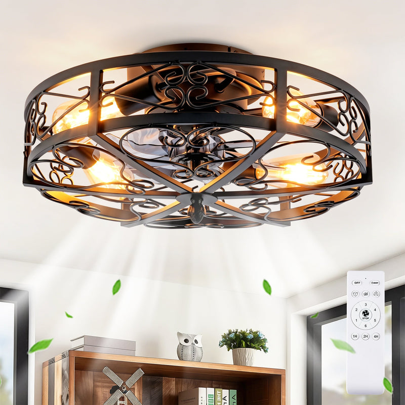 20" Mounting Type Ceiling Fan with Reversible Motor and Remote Control by HouseOfZazla