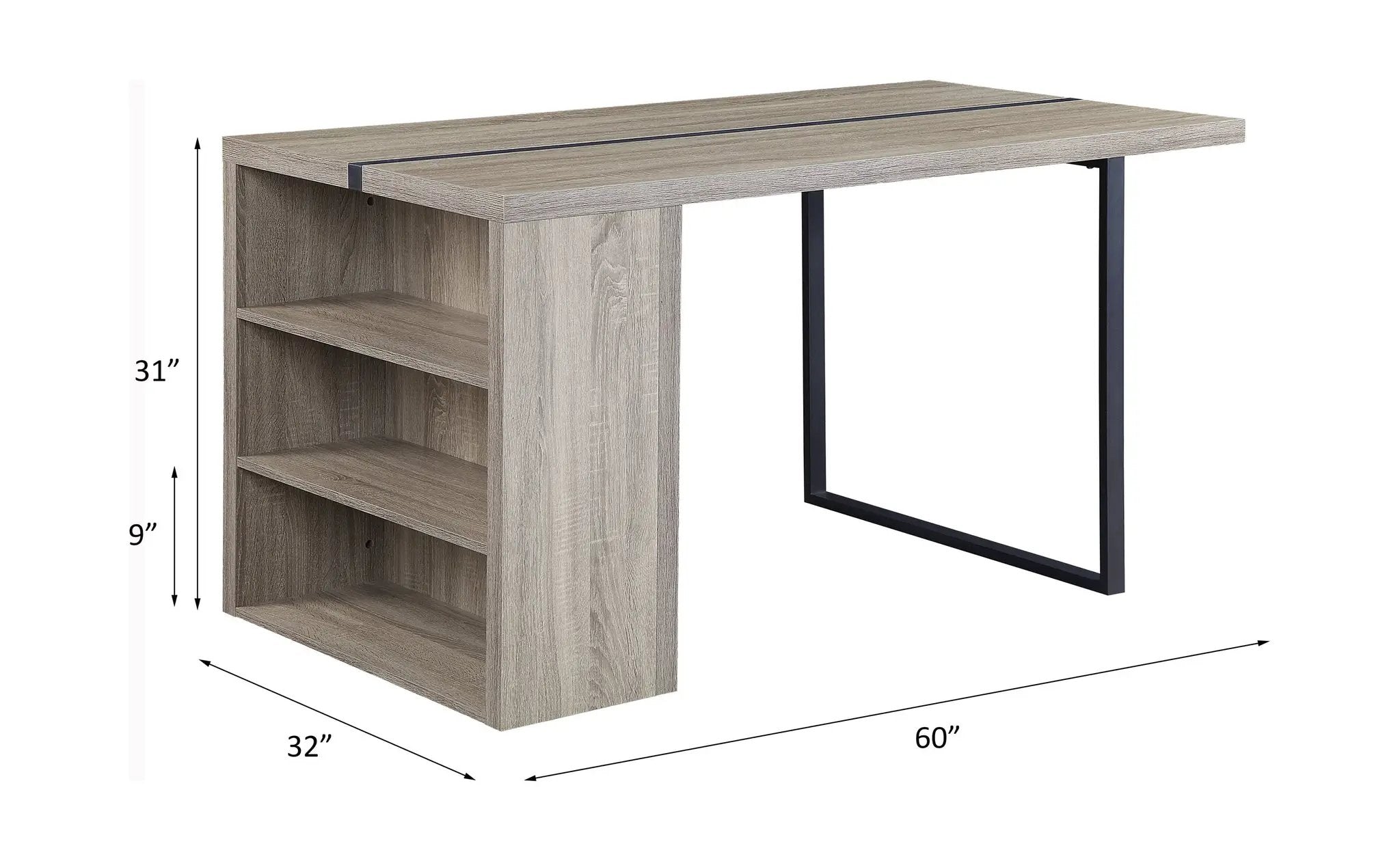 Patwin - Dining Table - Gray Oak & Black by Unique Piece Furniture